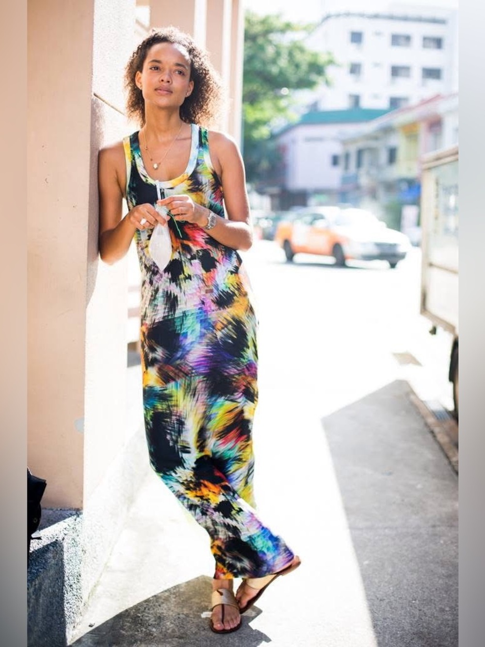 TED BAKER - Vintage Sleeveless BURO Maxi Dress. Lined. Side zipper.